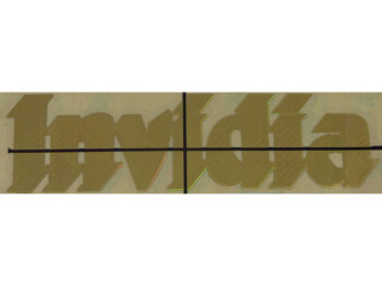 Invidia Aufkleber gold 130x35mm