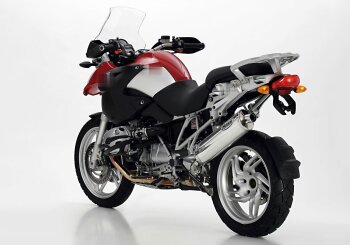 Auspuff BMW R 1200 GS 2004-2009 R12 HURRIC Rac 1 Slip on Ersatzd&auml;mpfer (2-1)