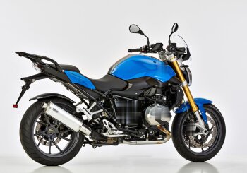 Auspuff BMW R 1200 R 2017-2018 1R12 HURRIC Rac 1 Slip on Ersatzd&auml;mpfer (2-1)
