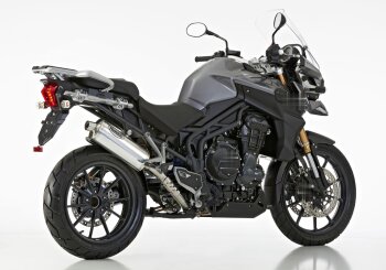 Auspuff TRIUMPH Tiger 1200 Explorer XCa 2016-2017 V201 HURRIC Rac 1 Slip on Ersatzd&auml;mpfe