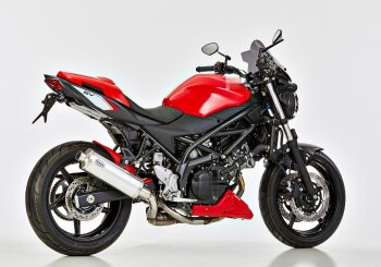 Auspuff SUZUKI SV 650 2016-2019 WCX0/WCX1 HURRIC Rac 1 Slip on Ersatzd&auml;mpfer (2-1)