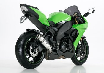 Auspuff KAWASAKI ZX-10R 2008-2010 ZXT00E/F HURRIC Supersport Slip on Ersatzd&auml;mpfer (4-1)