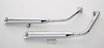 Auspuff KAWASAKI VN 800 Classic 1996-2005 VN800A/B FALCON Cromo Line 2 Schalld&auml;mpfer rec