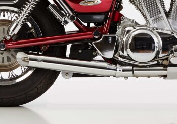 Auspuff SUZUKI VS 1400 Intruder 1987-2003 VX51L FALCON Cromo Line 1 Schalld&auml;mpfer rechts