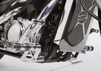 YAMAHA XVS650 Drag Star 1996-2003 4VR/4XR FALCON Round Style Fu&szlig;rastenanlage