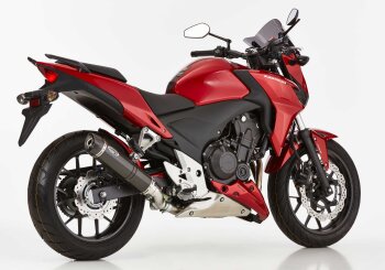 Auspuff HONDA CB500X 2013-2016 PC46 SHARK Street GP Slip on Ersatzd&auml;mpfer (2-1)