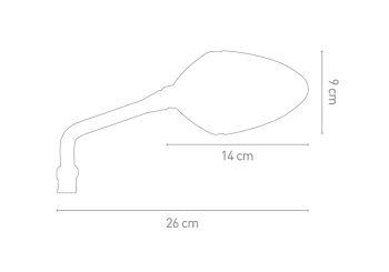 YAMAHA MT-10 2016-2019 RN45 PROTECH Spiegel XR-100 1...