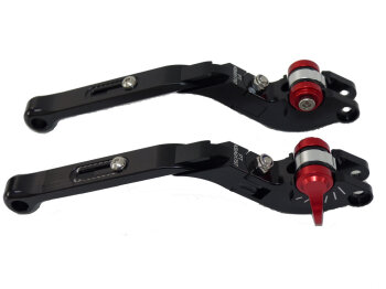 Bremshebel+Kupplungshebel Set rot/schwarz f&uuml;r BMW R...
