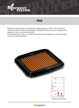 Sprint Filter passend f&uuml;r FORD FOCUS III 1.6 EcoBoost SCTi 150PS 11- 14