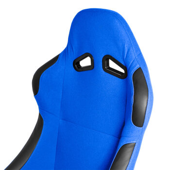 Sportsitz BW - Blau - Feste R&uuml;ckenlehne - inkl. Laufschienen