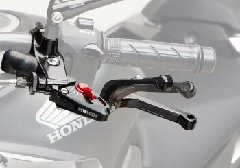 PROTECH Bremshebel RACE schwarz/rot f&uuml;r YAMAHA YZF-R6 Bj. 2017-2020