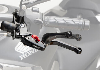 PROTECH Bremshebel RACE schwarz/rot f&uuml;r YAMAHA YZF-R6 Bj. 2005-2005