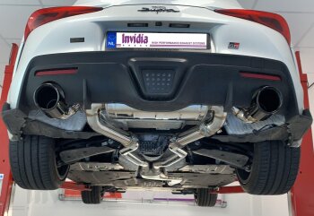 Invidia Q300 Komplettanlage Toyota Supra 2,0L 258PS Bj. 2019- Black Tip inkl. OPF Delete