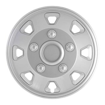Satz Radzierblenden Itah 15-Zoll Silber (Sph&auml;re)