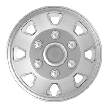 Satz Radzierblenden Itah 16-Zoll Silber (Sph&auml;re)