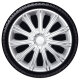 Satz Radzierblenden Nero 17-Zoll Silber