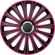 Satz Radzierblenden LeMans 15-Zoll Schwarz/Pink