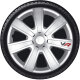 Satz Radzierblenden VR 15-Zoll Silber/Karbon-Look/Logo