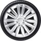 Satz Radzierblenden Intenso Pro 15-Zoll Silber + Chrom Ringe