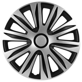 Satz Radzierblenden Nardo 15-Zoll Silber/Schwarz