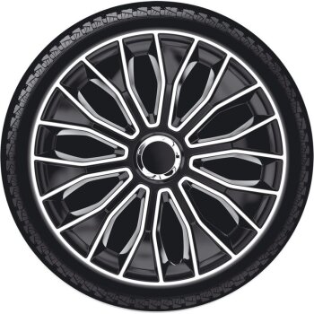 Satz Radzierblenden Voltec Pro 16-Zoll Schwarz/Wei&szlig;