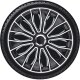 Satz Radzierblenden Voltec Pro 16-Zoll Schwarz/Wei&szlig;