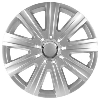Satz Radzierblenden Magnum Pro 13-Zoll Silber/Chrom Ringe