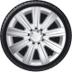 Satz Radzierblenden Magnum Pro 15-Zoll Silber/Chrom Ringe