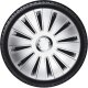 Satz Radzierblenden Daytona Pro 15-Zoll Silber/Chrom Ringe