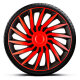 Satz Radzierblenden Kendo 14-Zoll Schwarz/rot