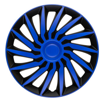 Satz Radzierblenden Kendo 15-Zoll Schwarz/Blau