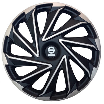 Satz Sparco Radzierblenden Varese 14-Zoll Silber/Schwarz