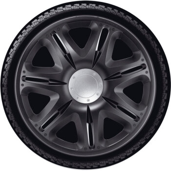 Satz J-Tec Radzierblenden Nascar 13-Zoll Schwarz