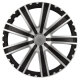 Satz Radzierblenden Toro 13-Zoll Schwarz/Silber