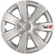 Satz Radzierblenden VR 14-Zoll Silber/Karbon-Look/Logo