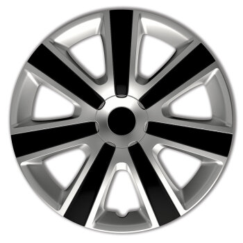 Satz Radzierblenden VR 14-Zoll Silber/Schwarz
