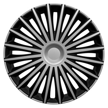 Satz Radzierblenden Dakota 15-Zoll Silber/Schwarz