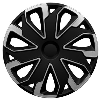 Satz Radzierblenden Ultimo 13-Zoll Silber/Schwarz