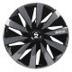 Satz Sparco Radzierblenden Lazio 16-Zoll Schwarz/Grau