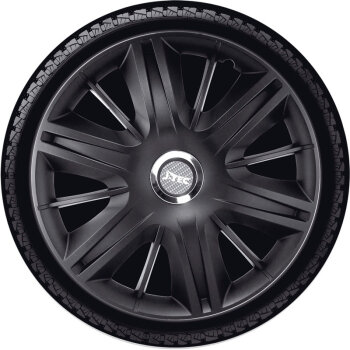 Satz J-Tec Radzierblenden Maximus 15-Zoll Schwarz + Chrom...