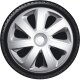 Satz Radzierblenden Livorno 15-Zoll Silber Karbon-Look