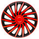 Satz Radzierblenden Kendo 15-Zoll Schwarz/rot