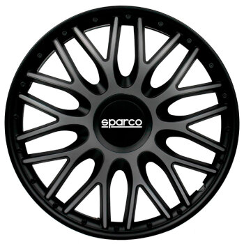 Satz Sparco Radzierblenden Roma 14-Zoll Grau/Schwarz