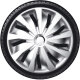 Satz Radzierblenden Grip Pro 13-Zoll Silber