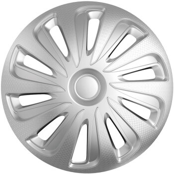 Satz Radzierblenden Caliber 13-Zoll Silber Karbon-Look
