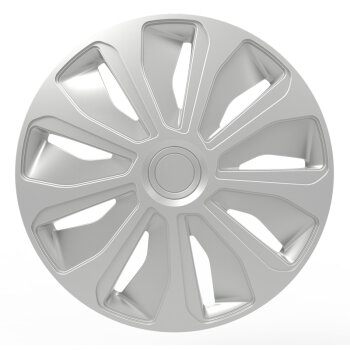 Satz Radzierblenden Platin 16-Zoll Silber