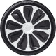 Satz Radzierblenden Platin 16-Zoll Silber/Schwarz