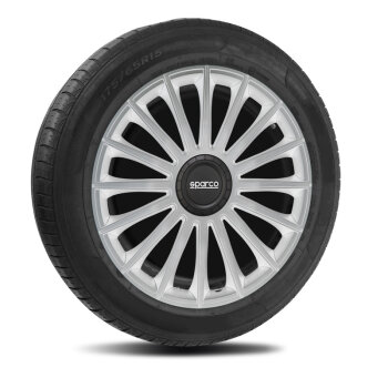 Satz Sparco Radzierblenden Treviso 13-Zoll Silber