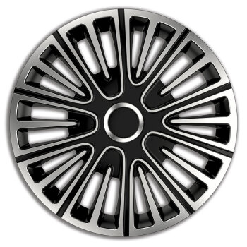 Satz Radzierblenden Motion 13-Zoll Silber/Schwarz