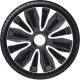 Satz Radzierblenden Avalone 14-Zoll Silber/Schwarz